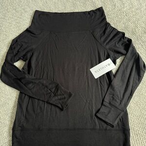 Athleta Black Studio Barre Sweatshirt NWT size Medium